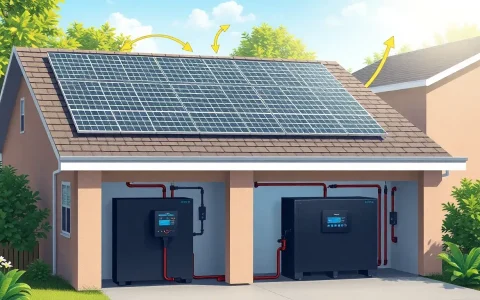 How does a residential energy storage system integrate with solar panels