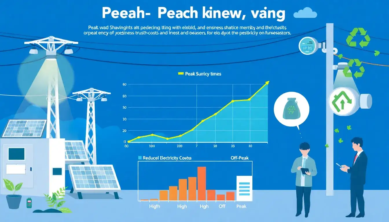 How do peak shaving practices impact electricity costs for businesses