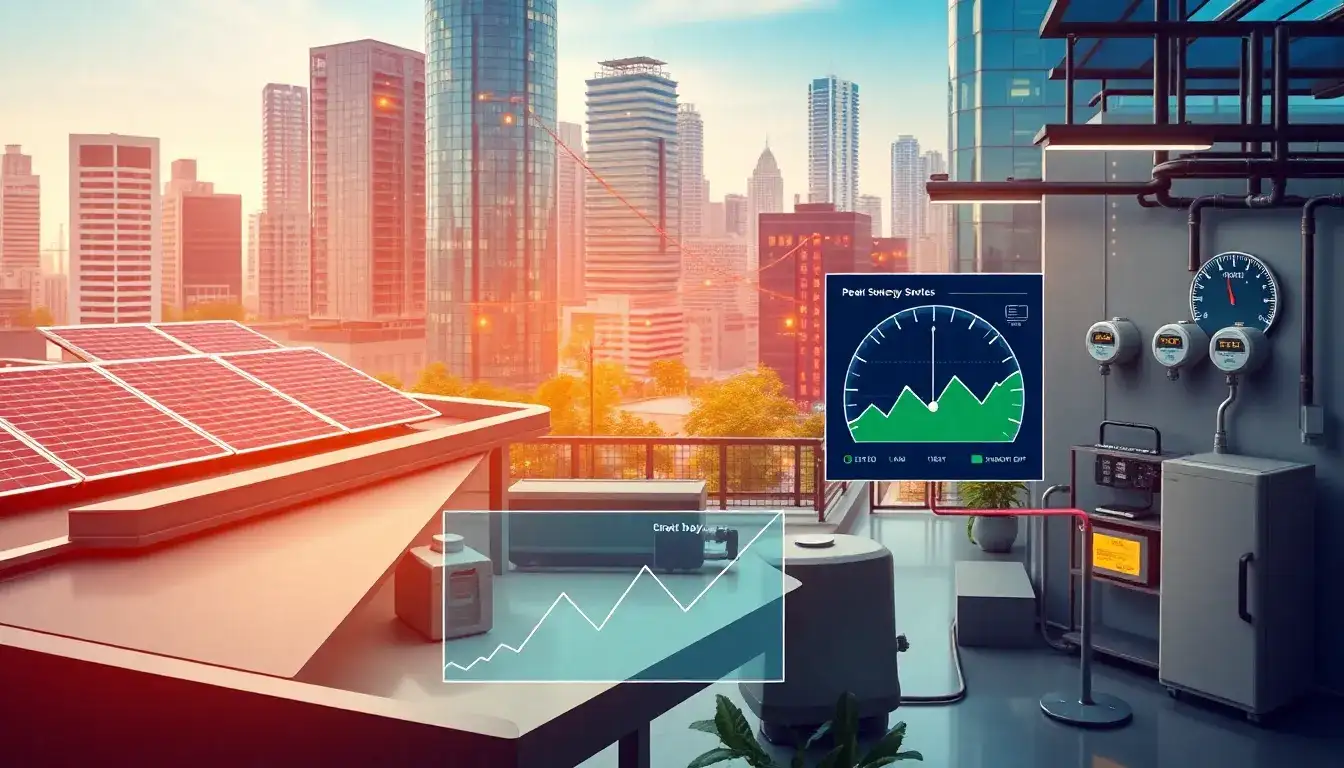 How does peak shaving help reduce electricity costs for businesses