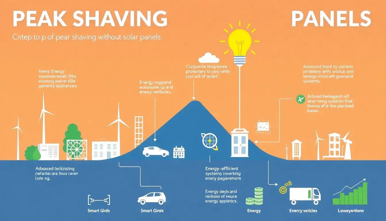 Can peak shaving be implemented without solar panels