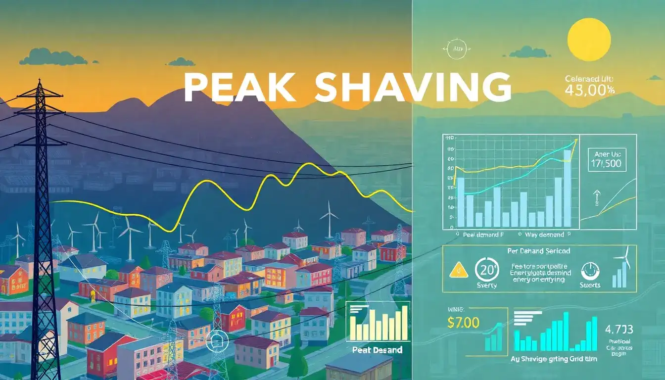 How does peak shaving help stabilize the grid
