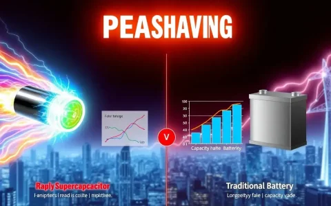 How effective are supercapacitors compared to batteries in peak shaving applications