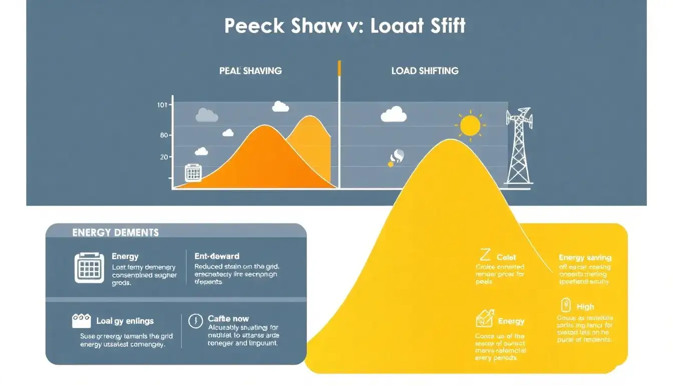 What are the main benefits of using peak shaving over load shifting