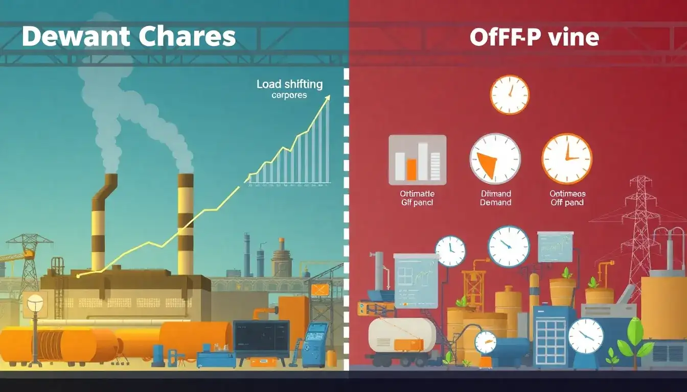 How do demand charges affect the decision to implement load shifting