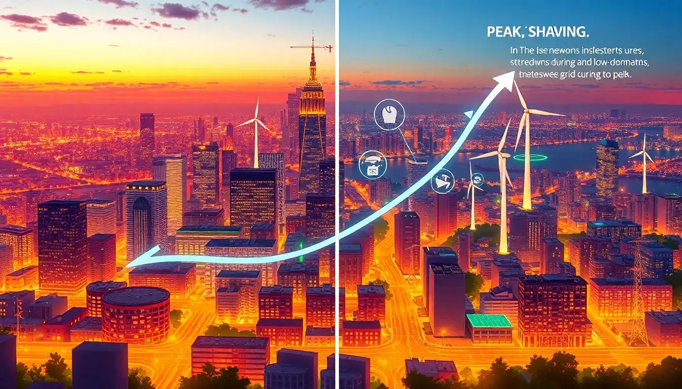 How does peak shaving help reduce grid congestion