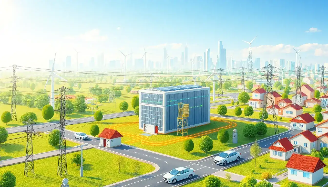 How do smart grids integrate battery energy storage systems for peak shaving