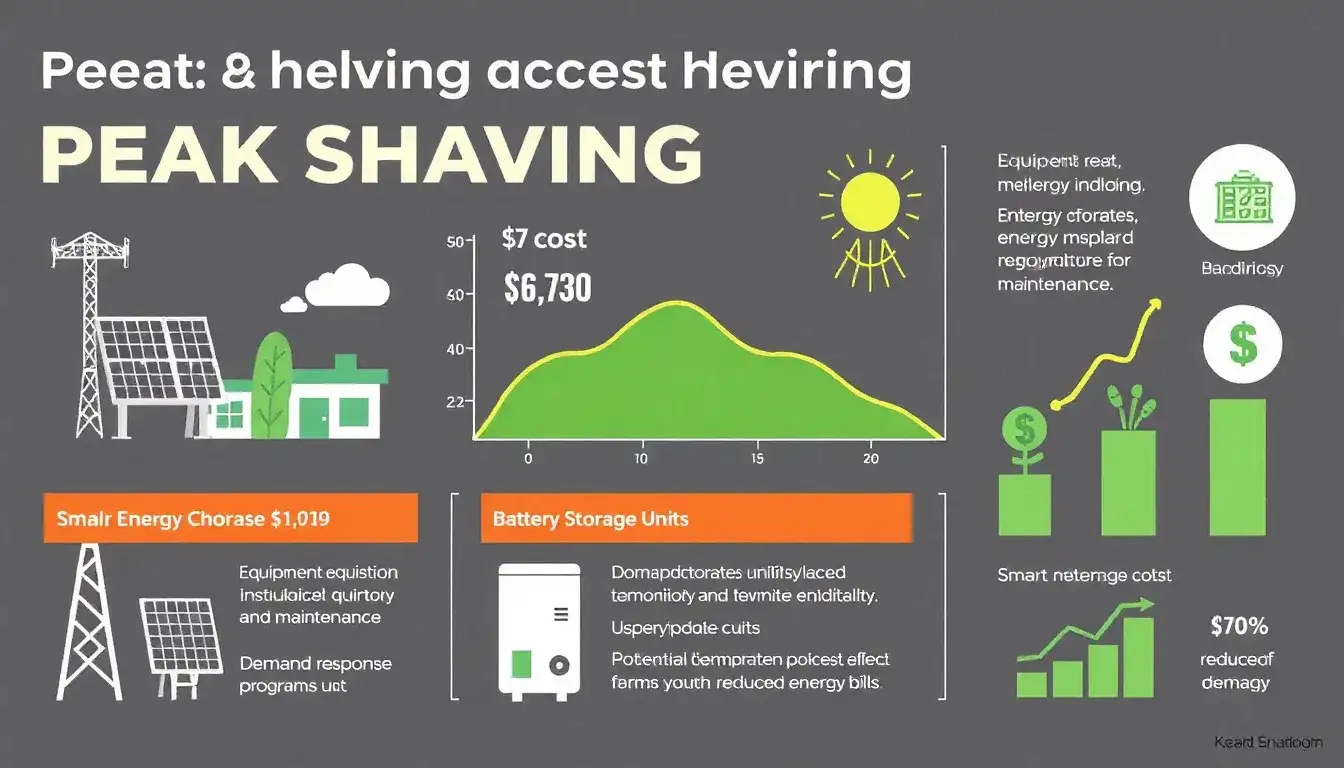 What are the typical costs associated with implementing peak shaving