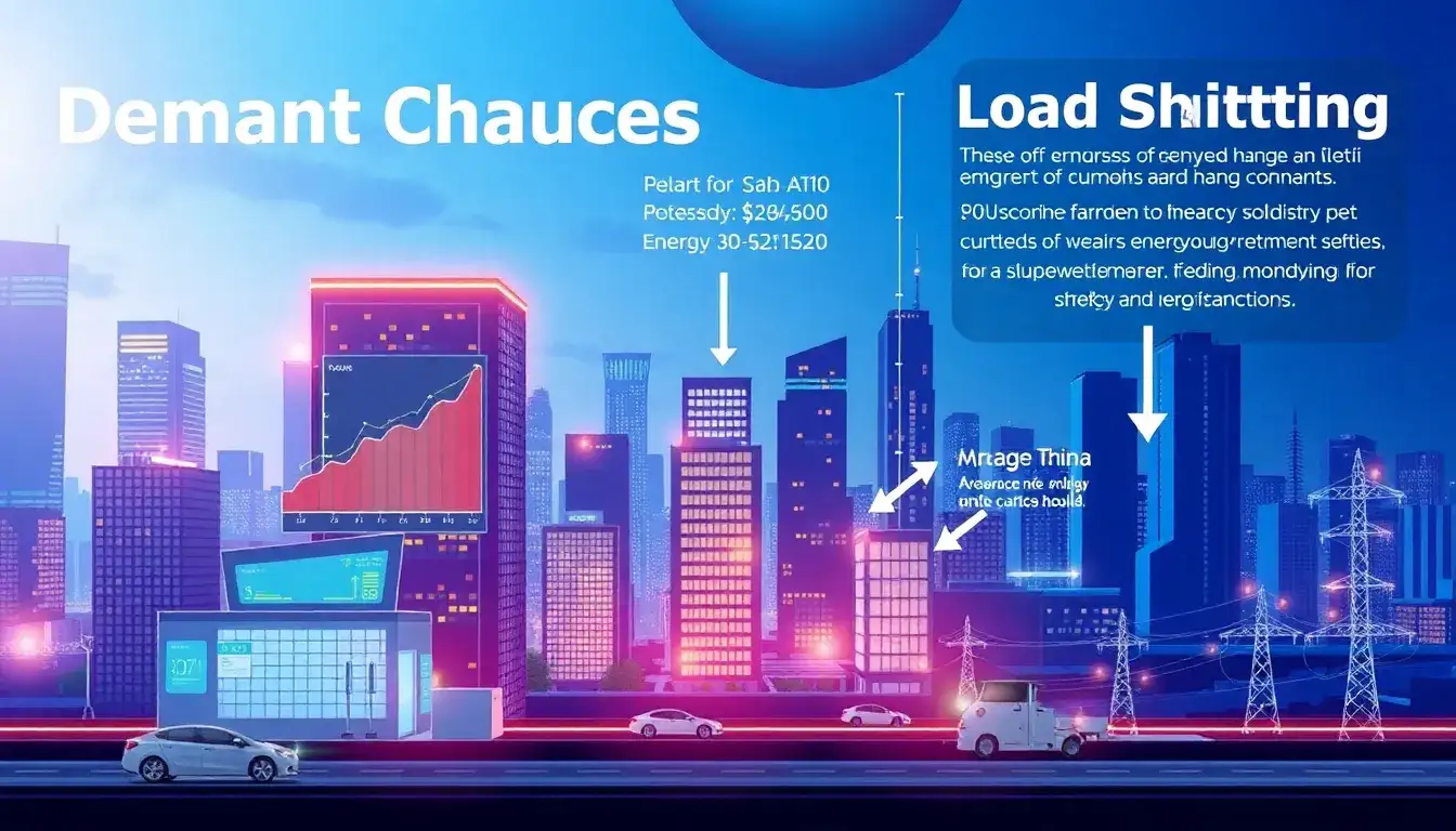 How do demand charges influence the decision between peak shaving and load shifting