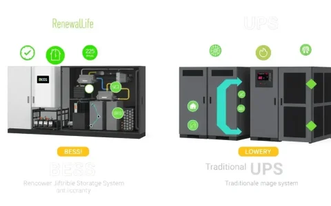 How do BESS systems compare to traditional UPS systems in terms of efficiency