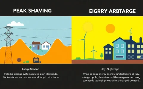 How does peak shaving differ from energy arbitrage in terms of benefits and implementation