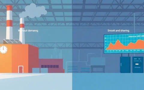 How does peak shaving help reduce demand charges for industrial customers