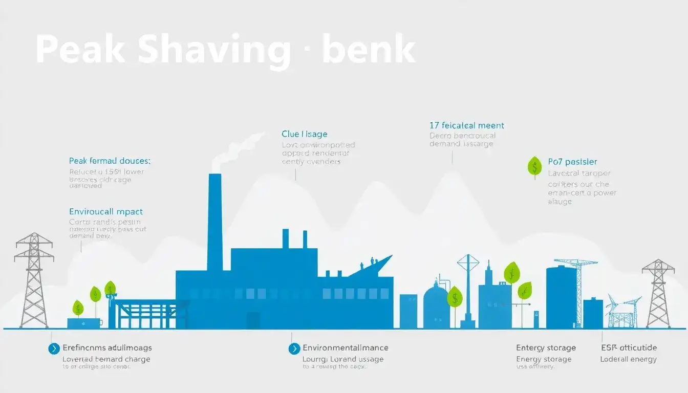 What are the main benefits of using peak shaving for industrial customers