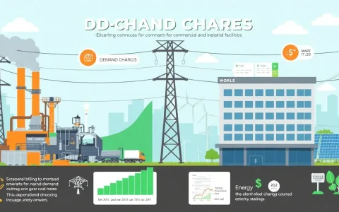 How do demand charges impact commercial and industrial electricity bills