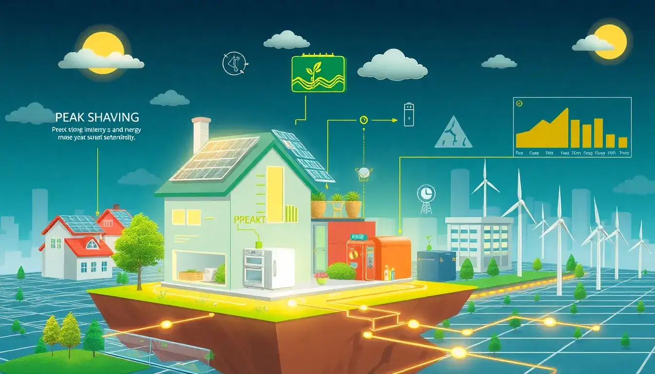 Can peak shaving be combined with other energy efficiency strategies