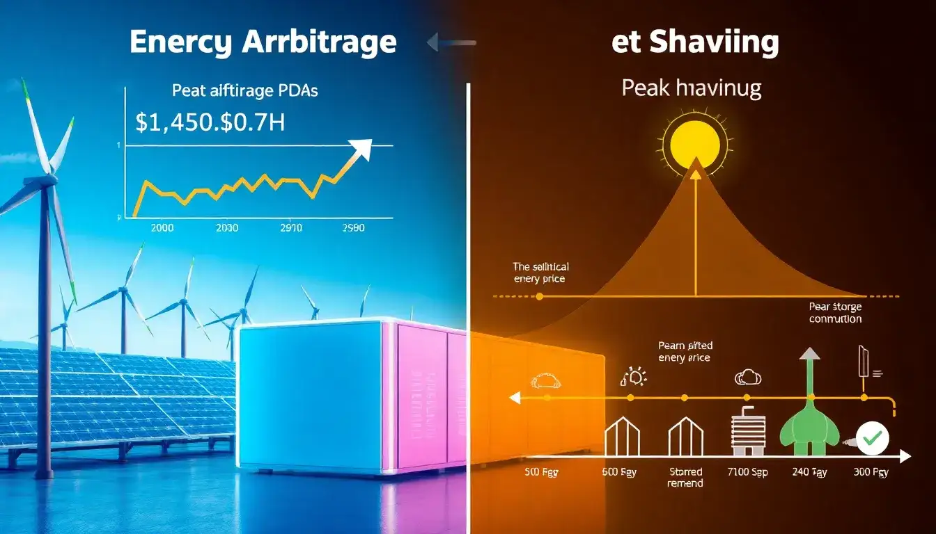 How do energy arbitrage and peak shaving benefit from storage PPAs