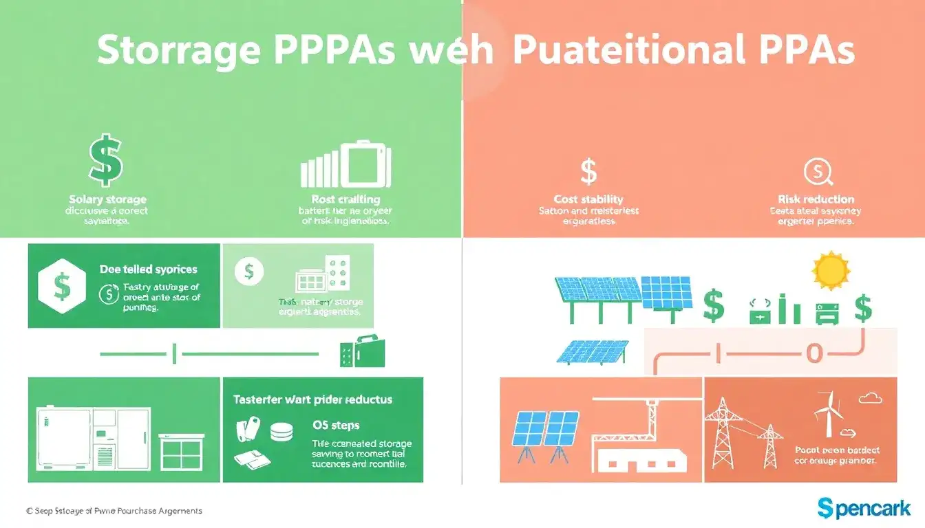 How do storage PPAs compare to traditional PPAs in terms of financial benefits