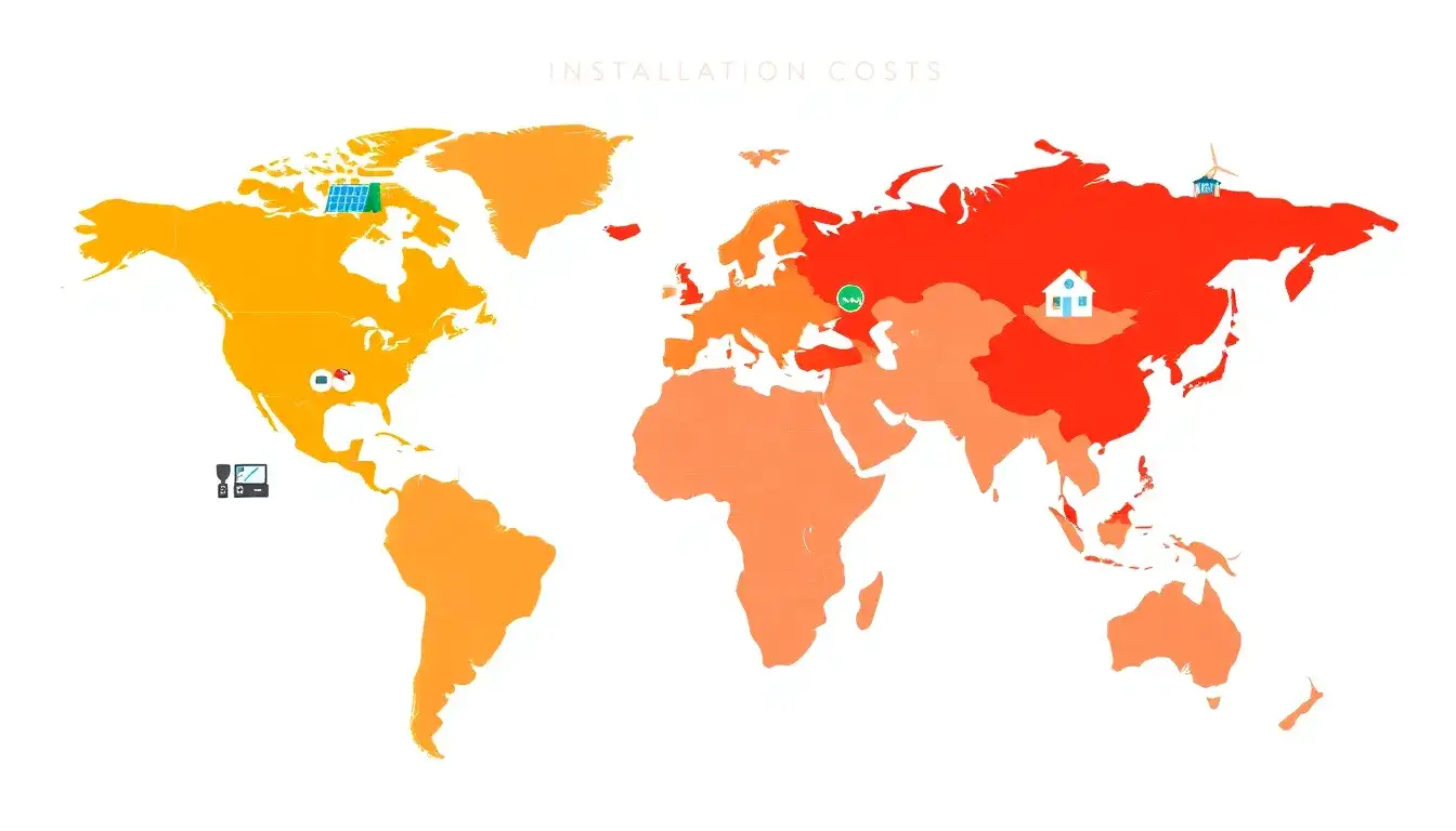 How do installation costs vary by location