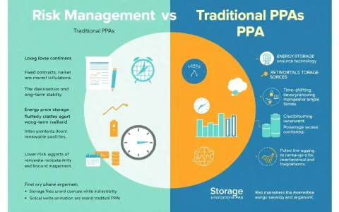 What are the key differences in risk management between storage PPAs and traditional PPAs