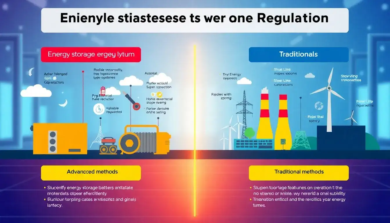 How does energy storage compare to traditional methods in frequency regulation