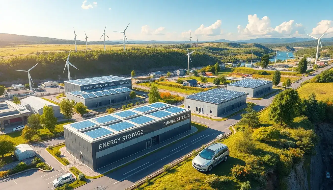 How does energy storage contribute to reducing greenhouse gas emissions