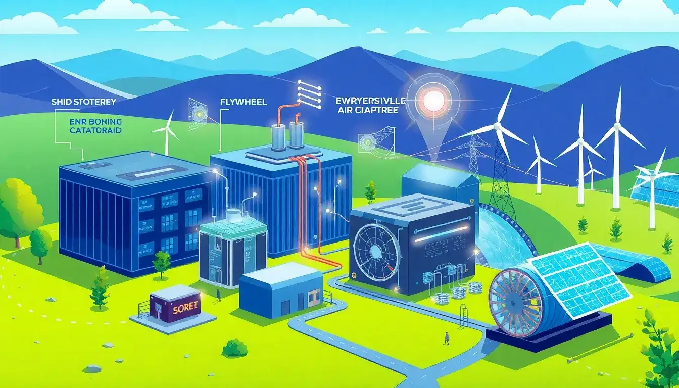 What are the main types of energy storage used for peak demand management