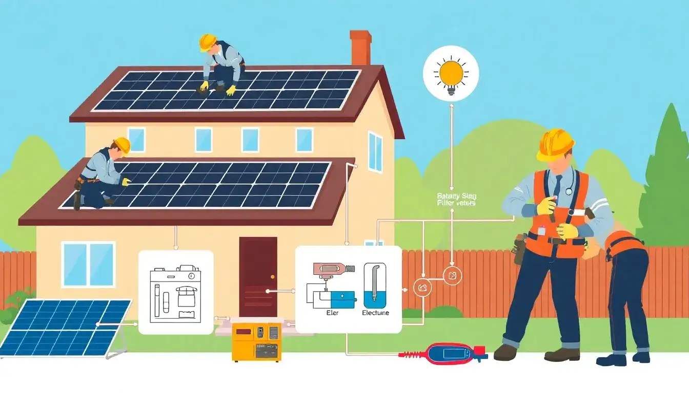 What are the typical labor costs for installing a solar battery system