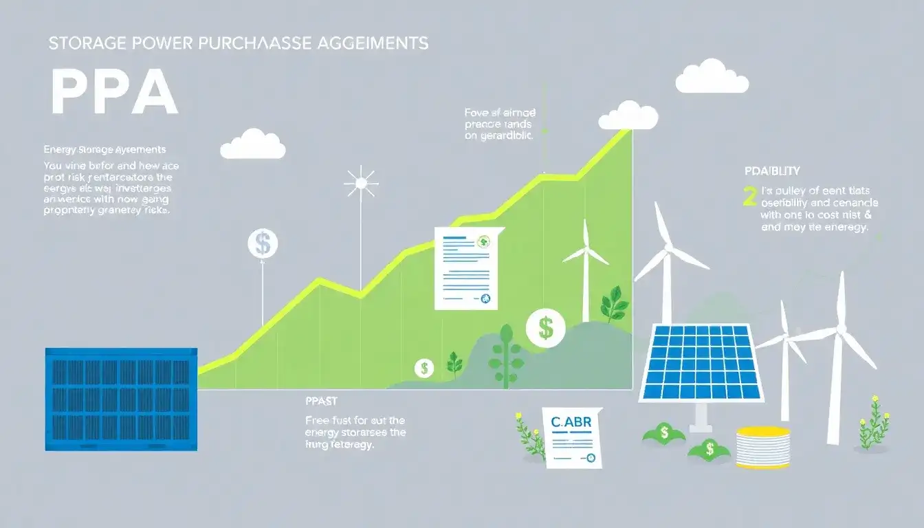 How do storage PPAs impact the financial viability of energy storage projects