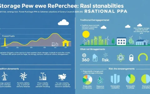 How do storage PPAs compare to traditional PPAs in terms of risk management