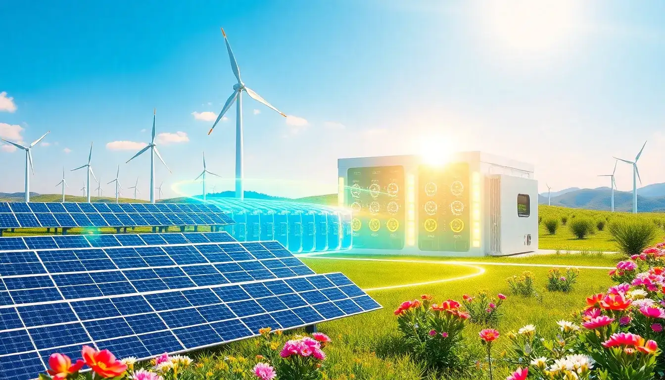 How does the integration of battery storage systems impact the overall efficiency of renewable energy projects