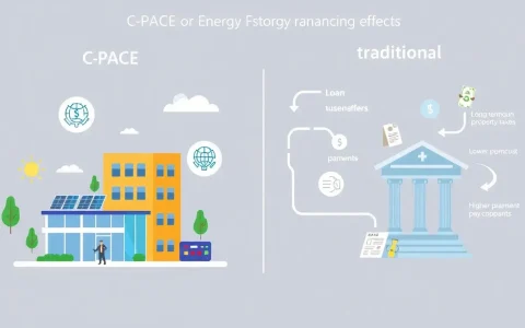 How do C-PACE programs differ from traditional financing options for energy storage projects