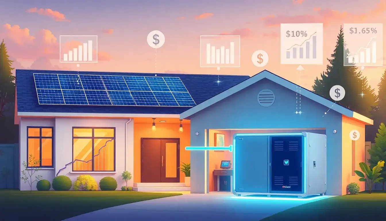 What are the long-term financial benefits of installing a battery storage system