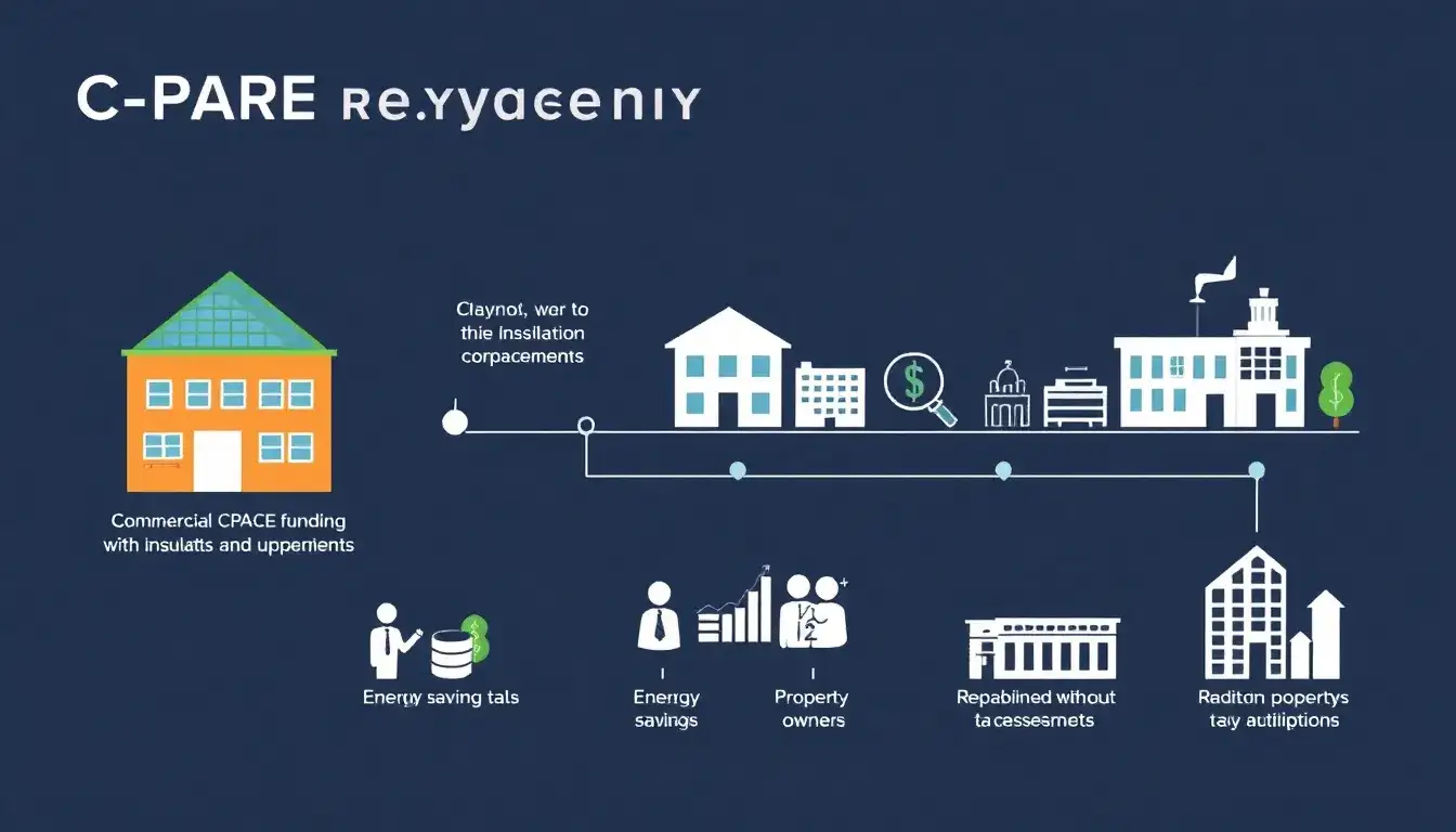 How does the repayment process for C-PACE financing work