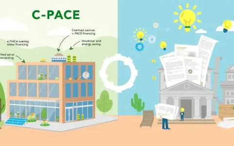 How does the C-PACE financing process differ from traditional financing methods