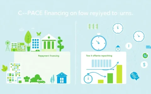 How does the repayment term for C-PACE financing typically compare to other financing options