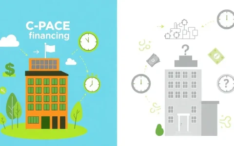 How does C-PACE financing compare to traditional financing methods for retrofits