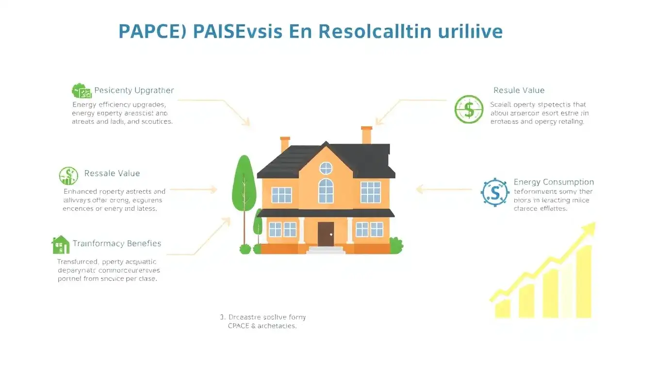How does C-PACE financing impact property resale value