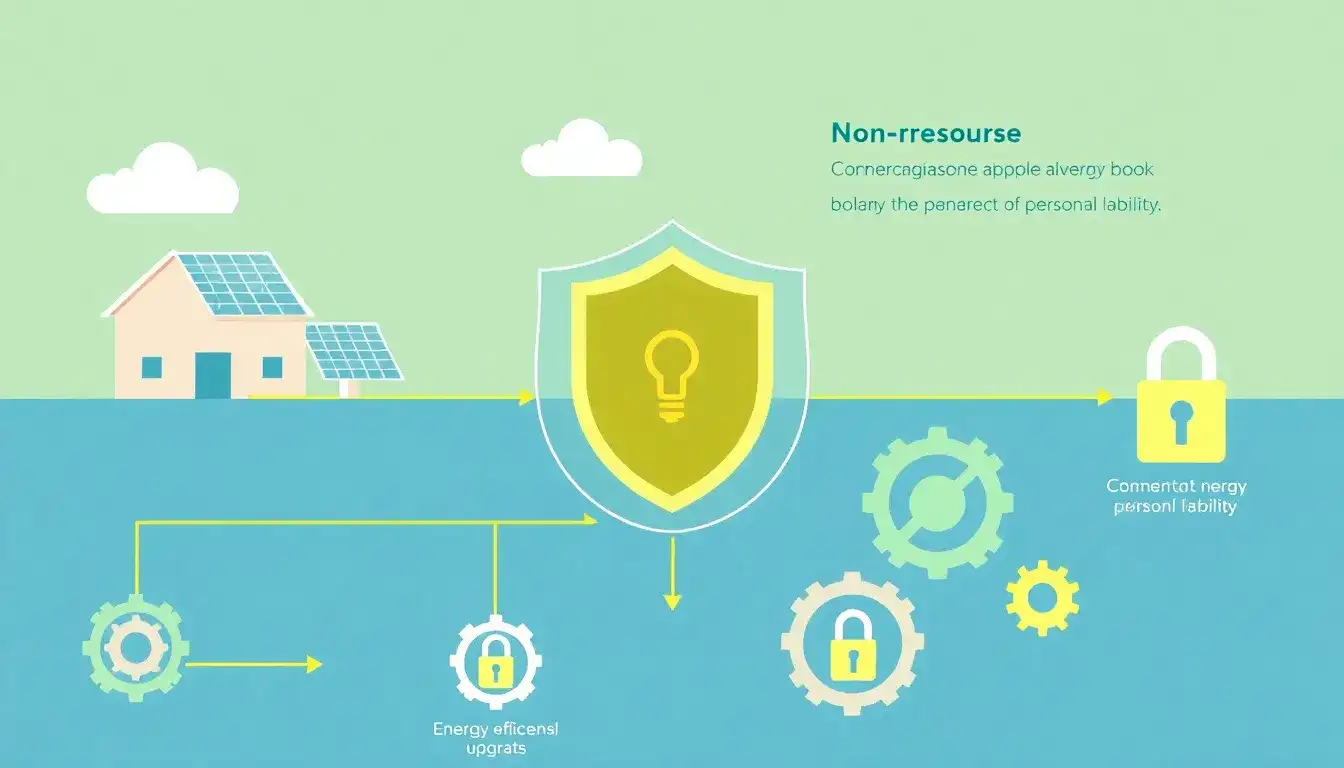 How does the non-recourse nature of C-PACE financing protect borrowers from personal liability