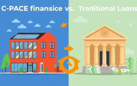 How does C-PACE financing compare to traditional bank loans