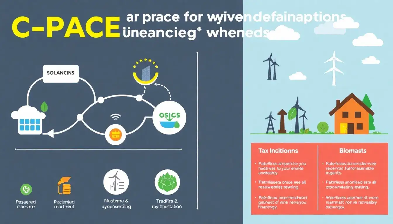 How does C-PACE financing compare to other renewable energy financing options