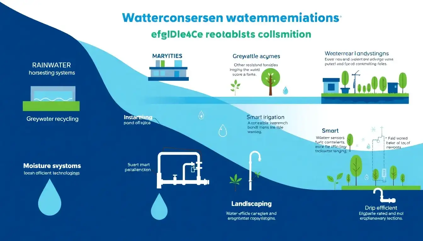 What types of water conservation measures are eligible for C-PACE financing