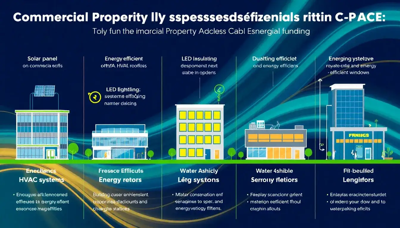 What types of energy efficiency projects are eligible for C-PACE funding