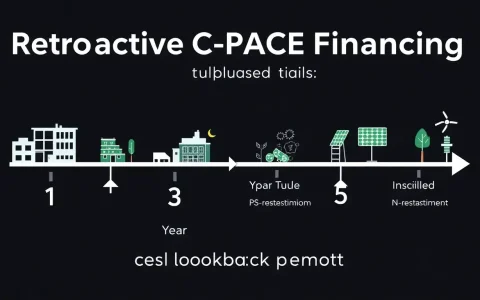 What are the typical lookback periods for retroactive C-PACE financing