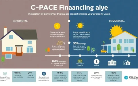 How does C-PACE financing impact the property's value over time