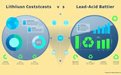 How does the cost of lithium-ion batteries compare to lead-acid batteries over their lifetimes