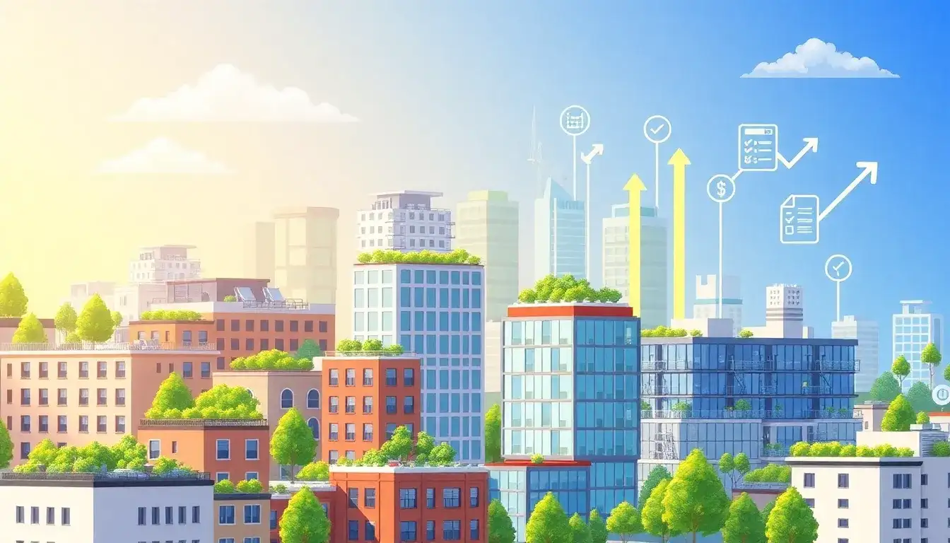 How do energy-efficient improvements financed by C-PACE impact property taxes