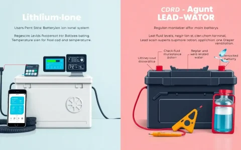 How do the maintenance requirements of lithium-ion batteries compare to those of lead-acid batteries