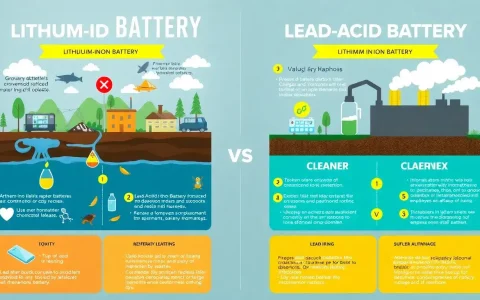 What are the environmental impacts of disposing of lithium-ion batteries versus lead-acid batteries
