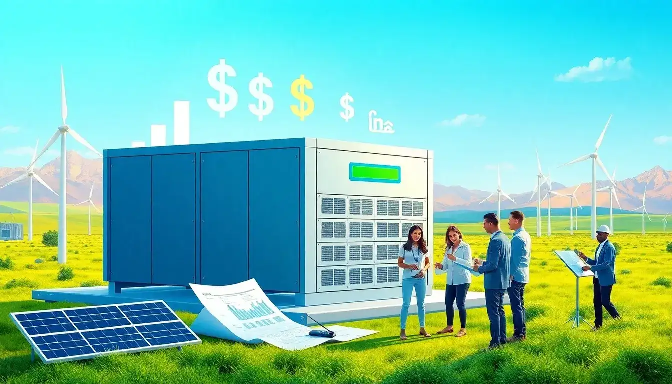 What role do tax credits play in securing financing for energy storage projects