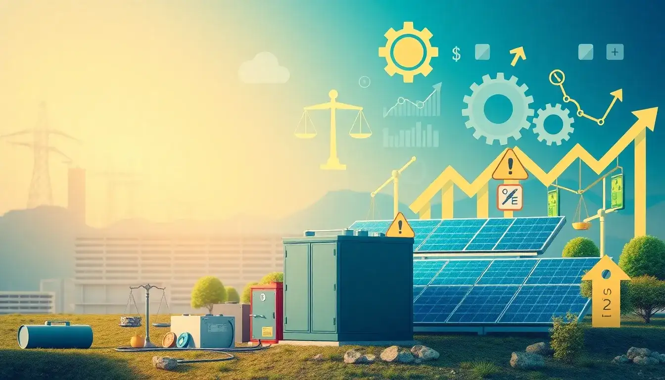 How do regulatory risks impact the financing of energy storage projects