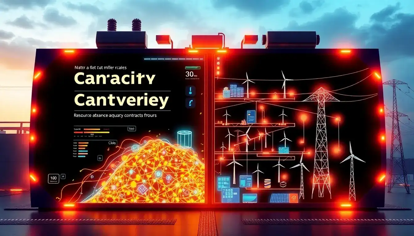 How do capacity contracts differ from resource adequacy contracts in battery projects